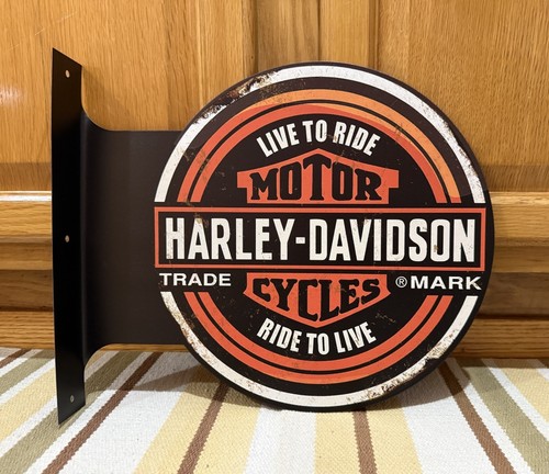 Insegna flangia moto harley - insegna,